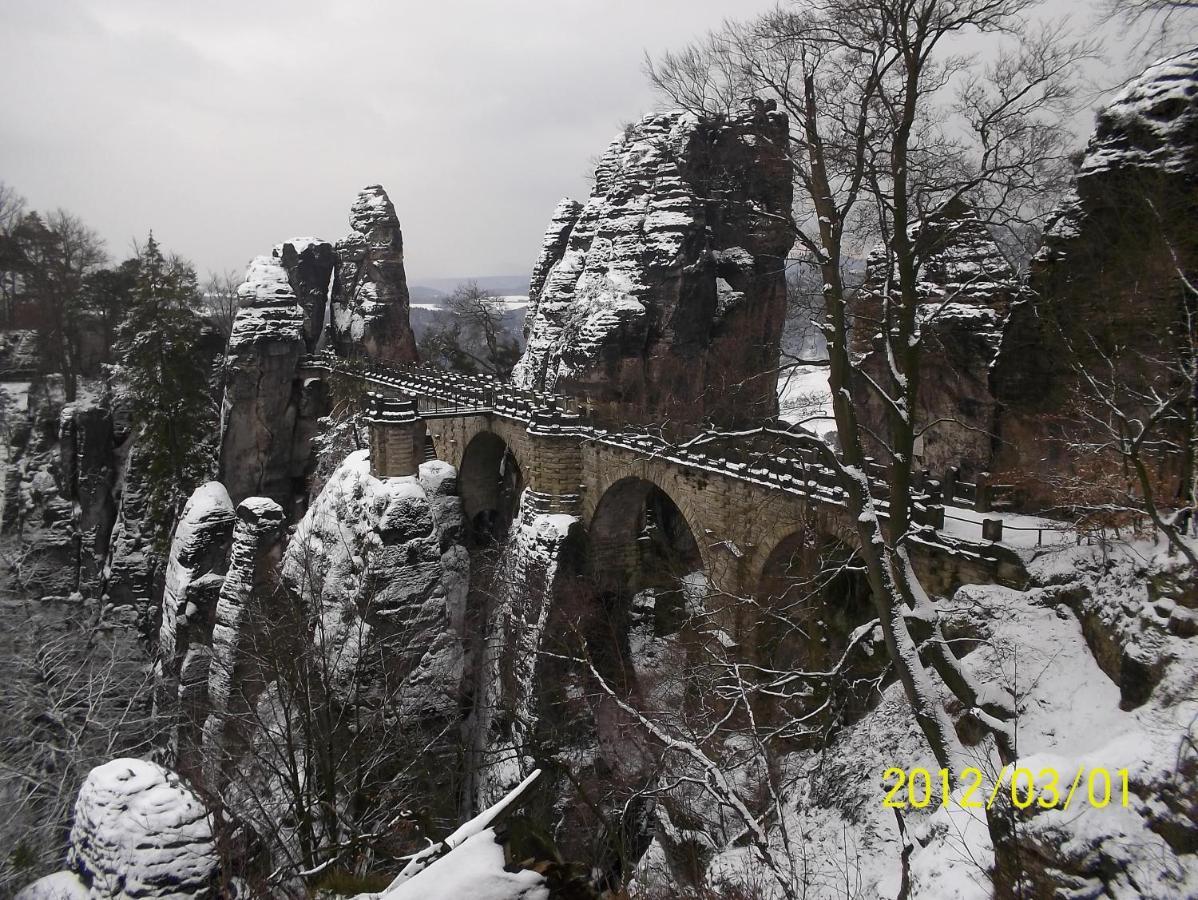 Ferienwohnung Zum Lilienstein Bad Schandau Dış mekan fotoğraf